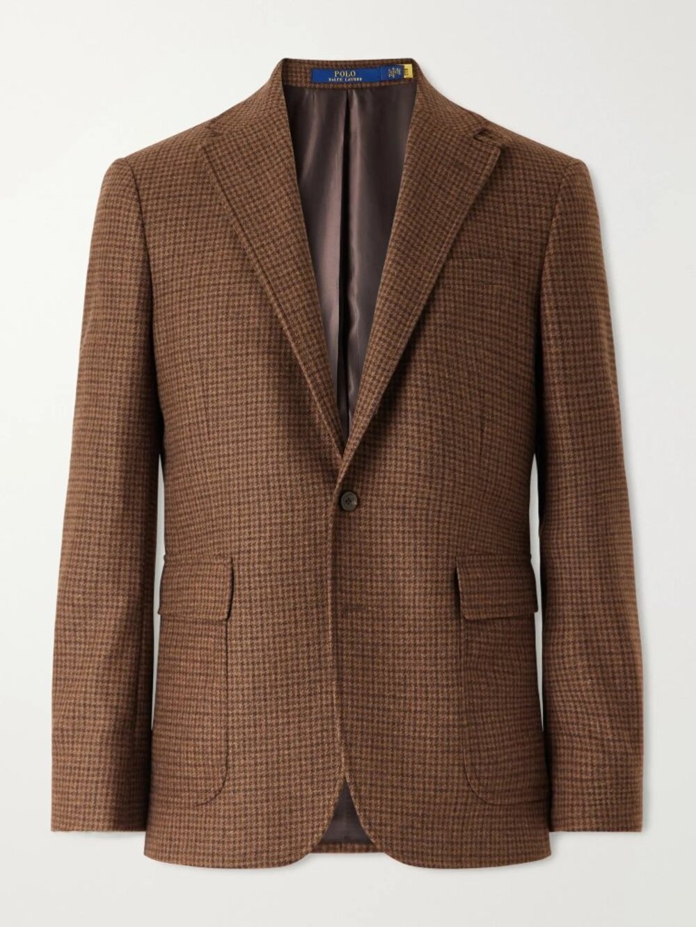 NWT POLO RAPLH LAUREN Men's Blazer Checked Brown Size 40R